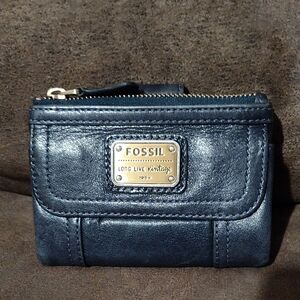Fossil Women's Dark Blue Wallet
